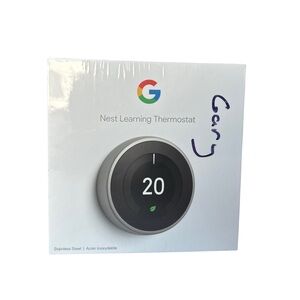 BRAND NEW Google Nest Learning Thermostat - Stainless Steel
